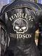 Harley Davidson Willie G Reflective Skull Women's Leather Jacket Small Black