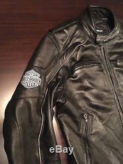 Harley Davidson Willie G Reflective Skull leather jacket Size L