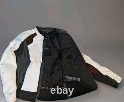 Harley-Davidson Women's FXRG Perforated Leather Jacket, White 98070-19VW size M