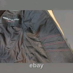 Harley-Davidson Women's FXRG Perforated Leather Jacket, White 98070-19VW size M