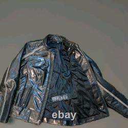 Harley-Davidson Women's Hairpin Reflective Leather Jacket NWOT Size S 98029-18VW