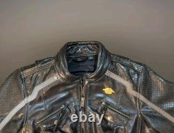Harley-Davidson Women's Hairpin Reflective Leather Jacket NWOT Size S 98029-18VW