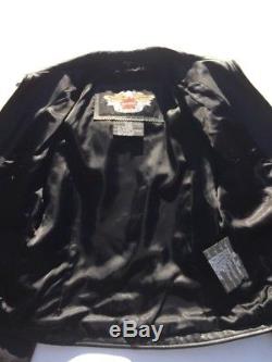 Harley Davidson Women's ISIS Eagle Black Leather Jacket Medium Tribal