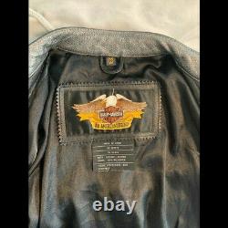 Harley Davidson Women's Leather Riding Biker Jacket Size Medium