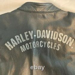 Harley Davidson Women's Leather Riding Biker Jacket Size Medium