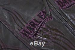 Harley Davidson Women's MISTY WILLOW Winged Black Leather Jacket 97099-12VW 1W