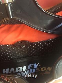 Harley Davidson Women's RACEWAY Screamin' Eagle Leather Jacket L 98226-06VW MINT
