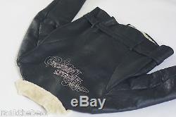 Harley Davidson Women's Shearling Collar Bomber A2 Leather Jacket 97025-VW M