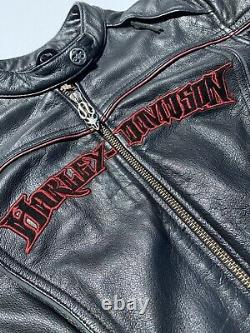 Harley Davidson Womens BARCHETTA 3N1 Leather Jacket 1W Tribal 97169-10VW Hoodie