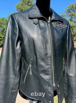 Harley-Davidson Womens ISIS Eagle Black Leather Jacket Medium