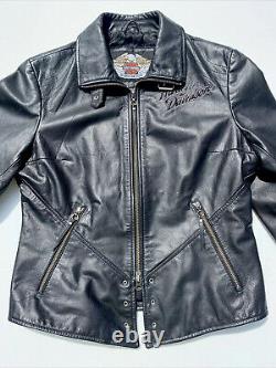 Harley-Davidson Womens ISIS Eagle Black Leather Jacket Medium