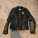 Harley-Davidson Womens Juneau Winged B&S Black Leather Jacket size M