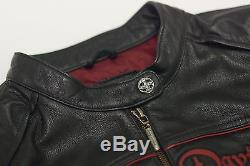 Harley Davidson Womens WILDSIDE Wings Black Leather Jacket Crystals 97089-12VW M