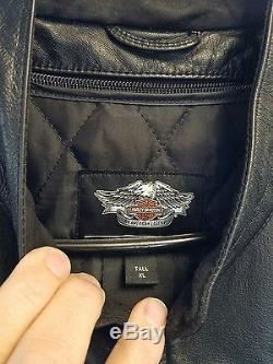 Harley Davidson XLT XL tall prestige Leather jacket