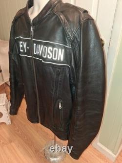 Harley Davidson XL Reflective Vented Road Warrior Leather Jacket 98138-09VM EUC Harley Davidson XL Reflective Vented Road Warrior Leather Jacket 98138-09VM EUC