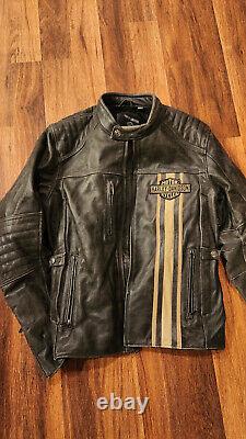 Harley Davidson classic style leather riding jacket Large