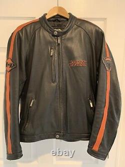 Harley Davidson leather jacket large Cafe Racer