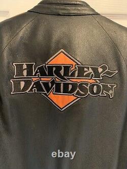 Harley Davidson leather jacket large Cafe Racer