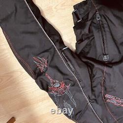 Harley Davidson mens large Jacket Black Functional Armored nylon zip in liner