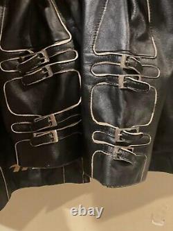 Harley Davison Womens VTG Genuine Leather Embroidered Biker Jacket Size XL