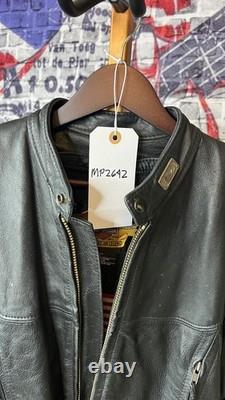 Harley WilleG Leather Jacket Made in USA Size M Zip-Off Sleeves RARE