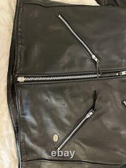 Harley davidson leather jacket size Large Perfecto Style MADE IN USA