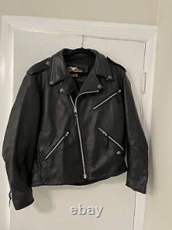 Harley davidson leather jacket size Large Perfecto Style MADE IN USA