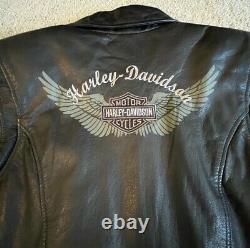 Harley davidson leather jacket women large
