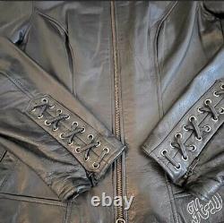 Harley davidson leather jacket women large