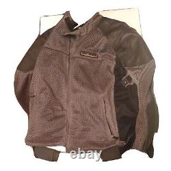 Harley davidson mens jacket L black mesh Toil gray armor pockets reflective bar
