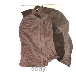 Harley davidson mens jacket L black mesh Toil gray armor pockets reflective bar