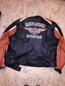 Harley davidson mens leather jacket Large