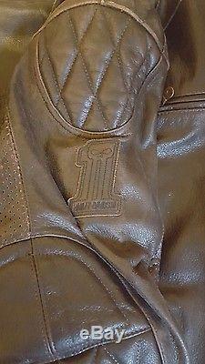 Harley leather jacket xxl 2xl Brown vintage