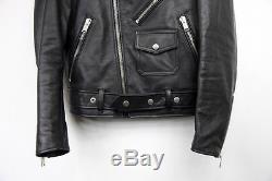 Hedi Slimane Personal Saint Laurent Paris Black Leather Biker Jacket 46 L17 L01