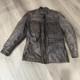 Hein Gericke Dakar Brown Leather Jacket SZ 40 Rare Vintage Heavy Grunge Biker
