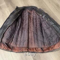 Hein Gericke Dakar Brown Leather Jacket SZ 40 Rare Vintage Heavy Grunge Biker