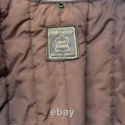 Hein Gericke Dakar Brown Leather Jacket SZ 40 Rare Vintage Heavy Grunge Biker