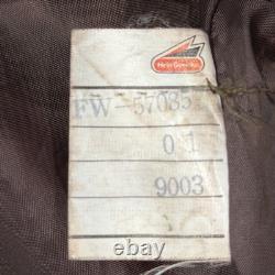 Hein Gericke Dakar Brown Leather Jacket SZ 40 Rare Vintage Heavy Grunge Biker