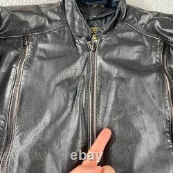 Hein Gericke Echt Leder Leather Motorcycle Jacket With Removable Liner Size 44