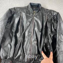 Hein Gericke Echt Leder Leather Motorcycle Jacket With Removable Liner Size 44