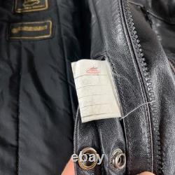 Hein Gericke Echt Leder Leather Motorcycle Jacket With Removable Liner Size 44