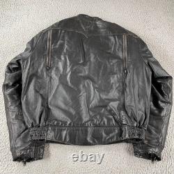 Hein Gericke Echt Leder Leather Motorcycle Jacket With Removable Liner Size 44