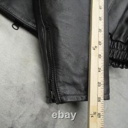 Hein Gericke First Gear Leather Jacket Men 52 Blk Motorcycle Removable Liner VTG