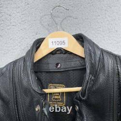 Hein Gericke Jacket Men 42 Leather Cafe Racer Vented Motorcycle Coat Vented Moto