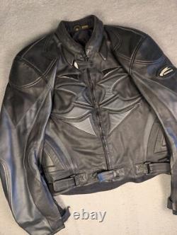 Hein Gericke Leather Jacket Motorcycle Mens 42 Black Biker armored Protective