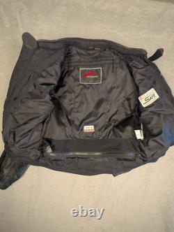 Hein Gericke Leather Jacket Motorcycle Mens 42 Black Biker armored Protective