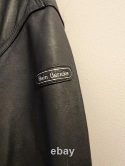 Hein Gericke Mens Vintage Motorcycle Leather Jacket Size 44