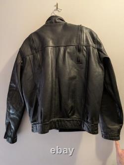 Hein Gericke Mens Vintage Motorcycle Leather Jacket Size 44