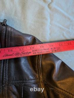 Hein Gericke Mens Vintage Motorcycle Leather Jacket Size 44