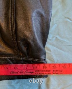 Hein Gericke Mens Vintage Motorcycle Leather Jacket Size 44